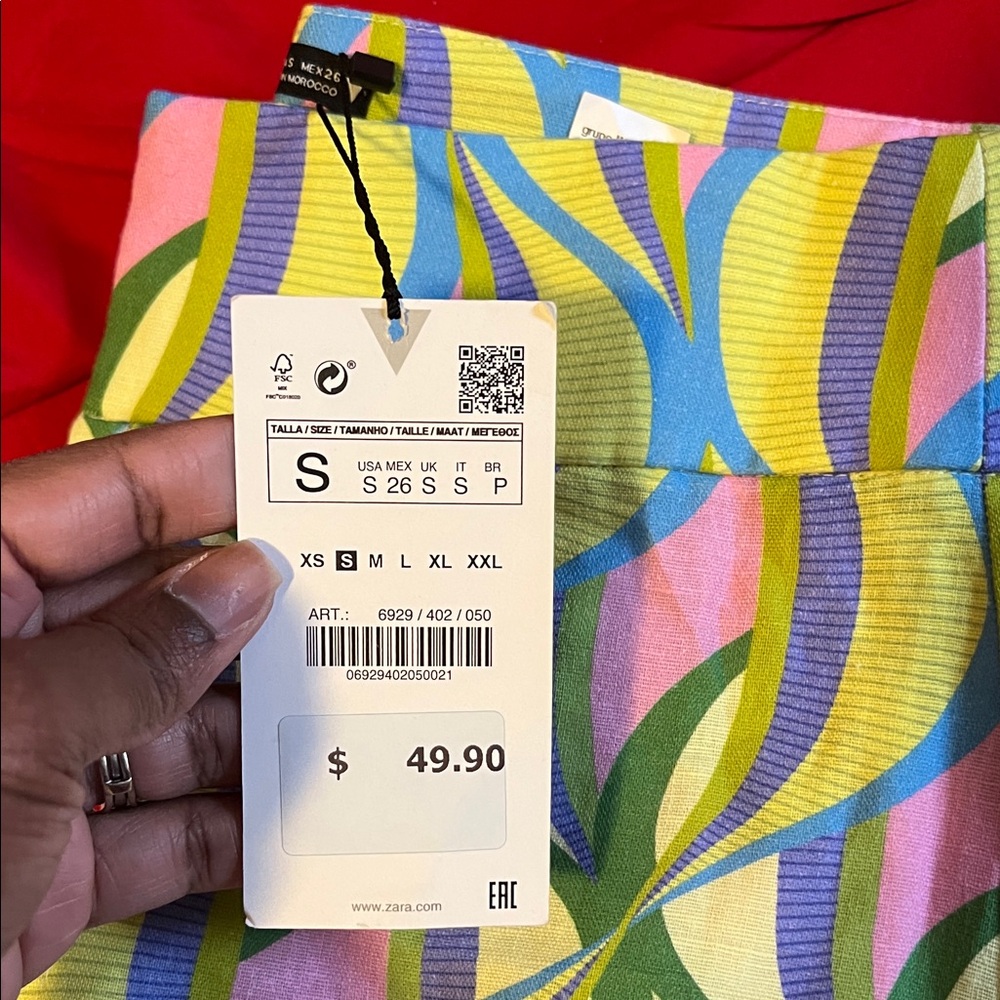 Zara Multicolor Patterned Pants - image 4